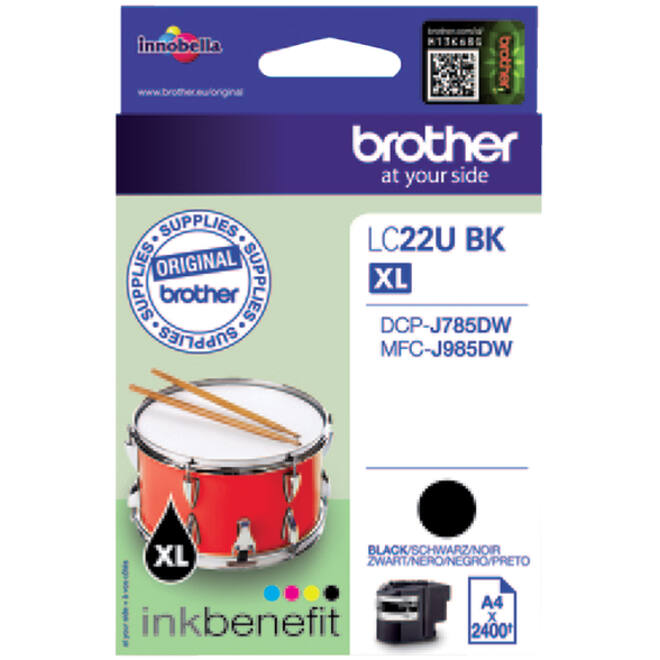 Inktcartridge Brother LC-22UBK zwart