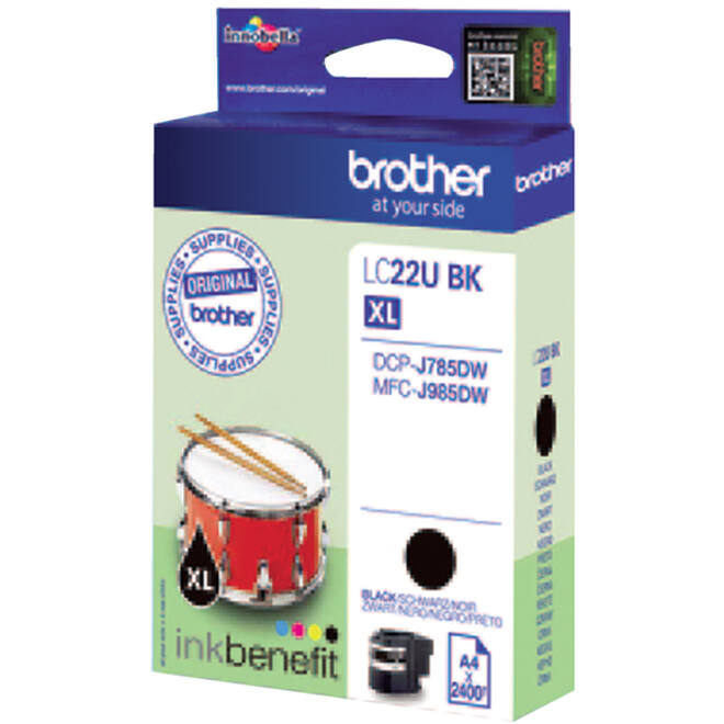 Inktcartridge Brother LC-22UBK zwart