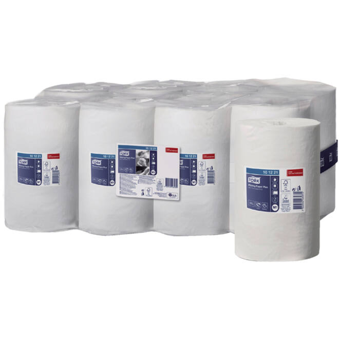 Poetspapier Tork M1 Plus Advanced 2-laags 75m wit 101221