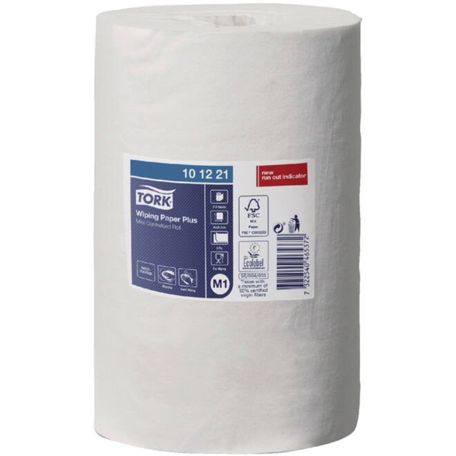 Poetspapier Tork M1 Plus Advanced 2-laags 75m wit 101221