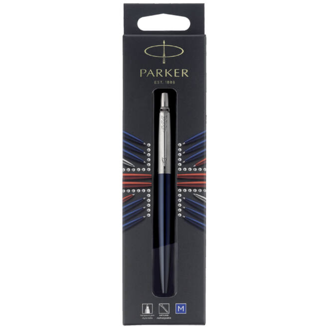 Balpen Parker Jotter Royal blue CT medium blister à 1 stuk