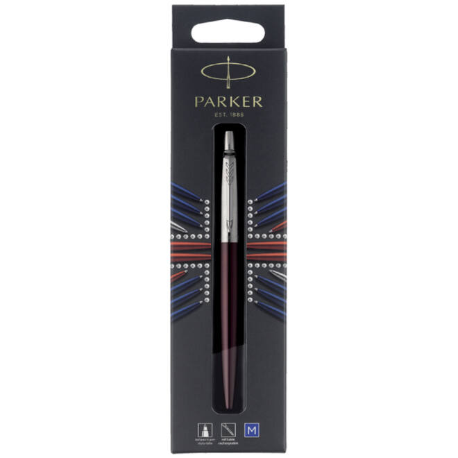 Balpen Parker Jotter Victoria violet CT medium blister à 1 stuk
