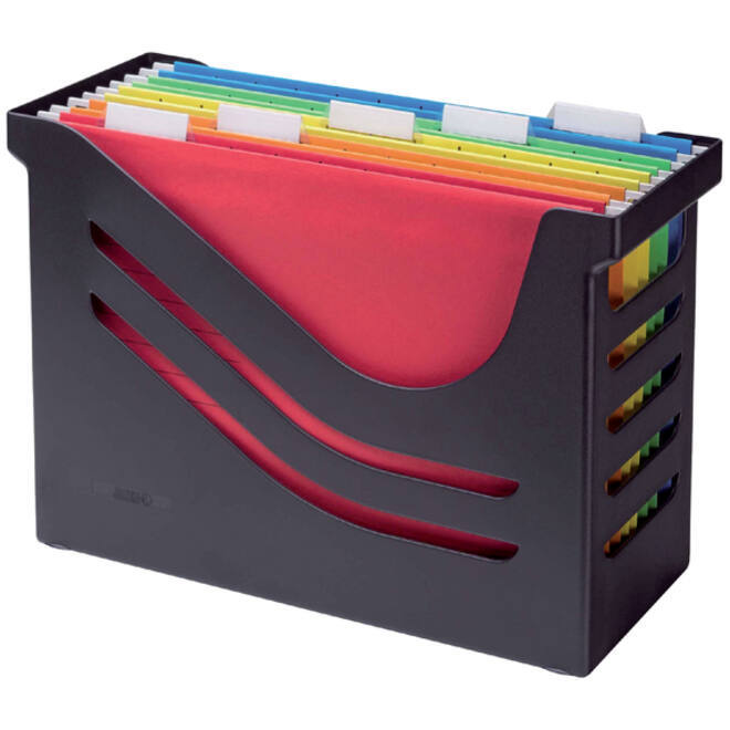 Hangmappenbox Djois Re-Solution + 5 hangmappen zwart