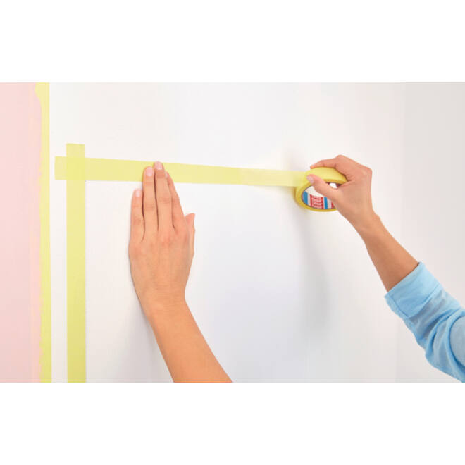 Afplaktape tesa® Professional 25mx38mm geel