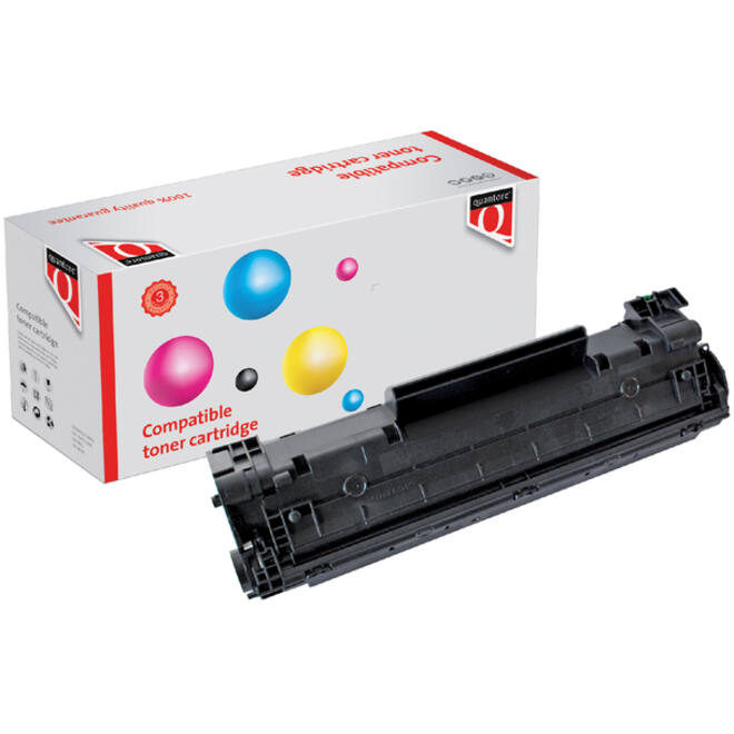 Tonercartridge Quantore alternatief tbv HP CB436A 36A zwart HC