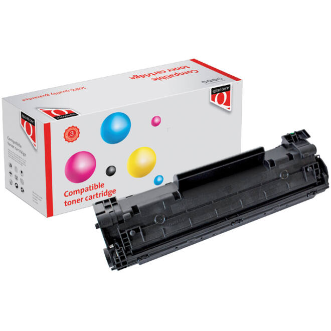 Tonercartridge Quantore alternatief tbv HP CB436A 36A zwart