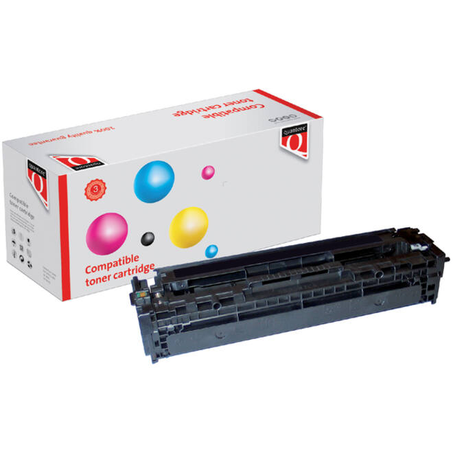 Tonercartridge Quantore alternatief tbv HP CB540A 125A zwart