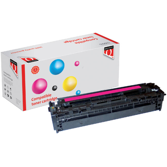 Tonercartridge Quantore alternatief tbv HP CB543A 125A rood