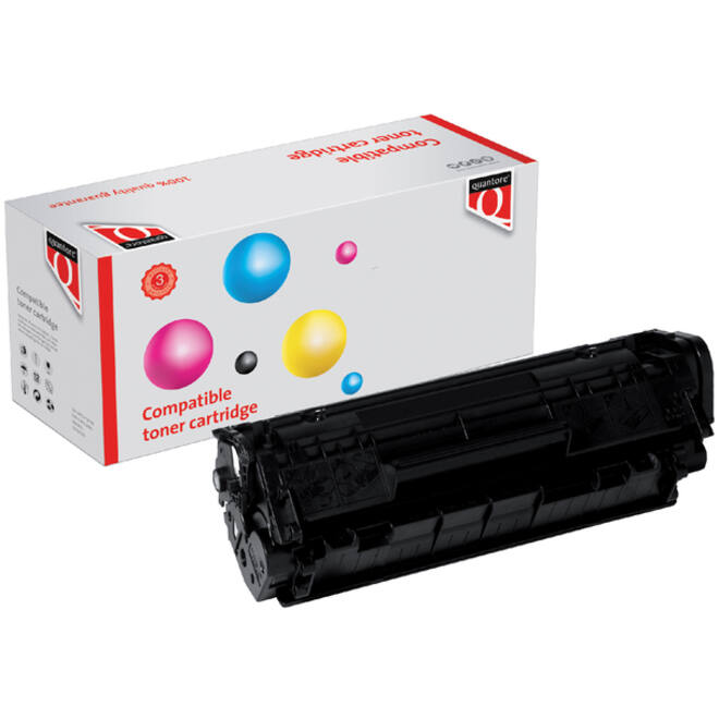 Tonercartridge Quantore alternatief tbv HP Q2612A 12A zwart