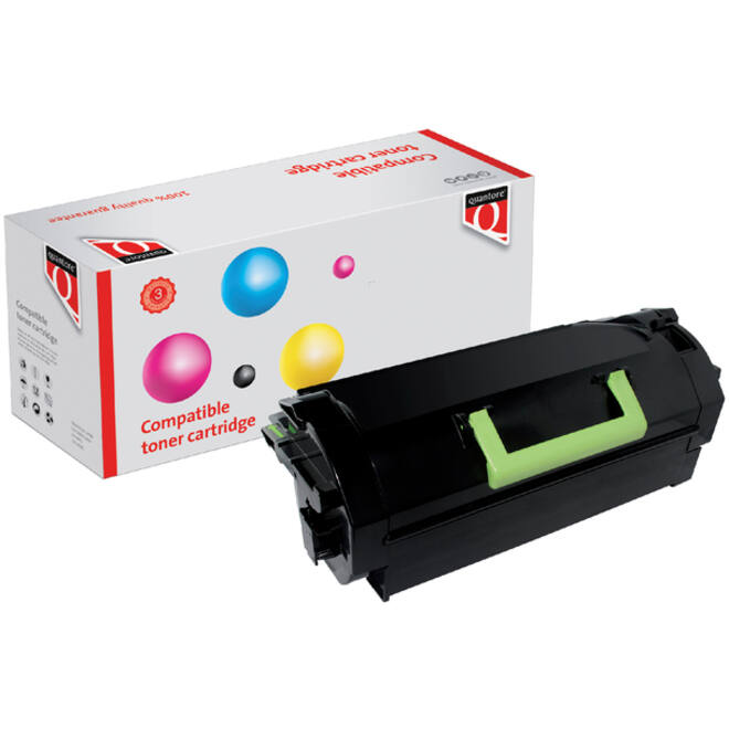 Tonercartridge Quantore alternatief tbv Lexmark 52D0HA0zwart