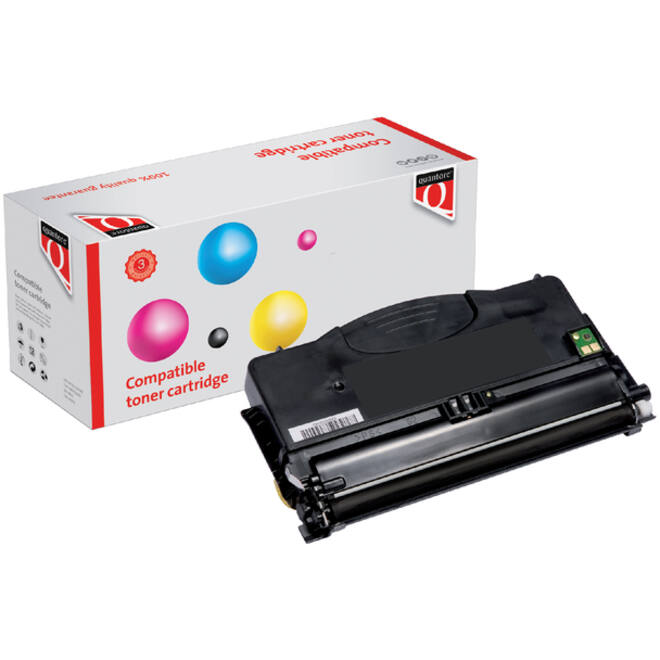 Tonercartridge Quantore alternatief tbv Lexmark 12016SE zwart