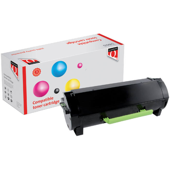 Tonercartridge Quantore alternatief tbv Lexmark 60F2H00 zwart