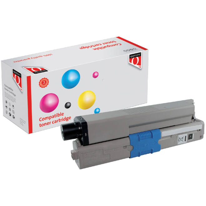 Toner Quantore alternatief tbv Oki 44973508 zwart