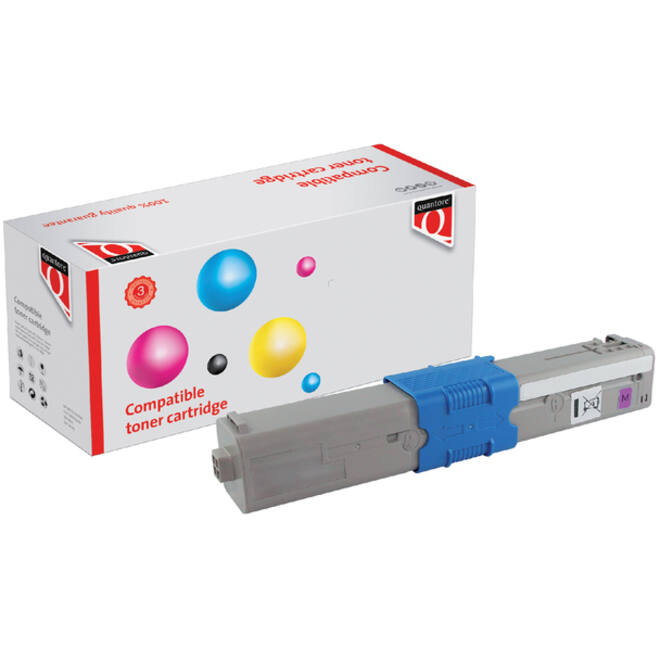 Toner Quantore alternatief tbv Oki 44469723 rood