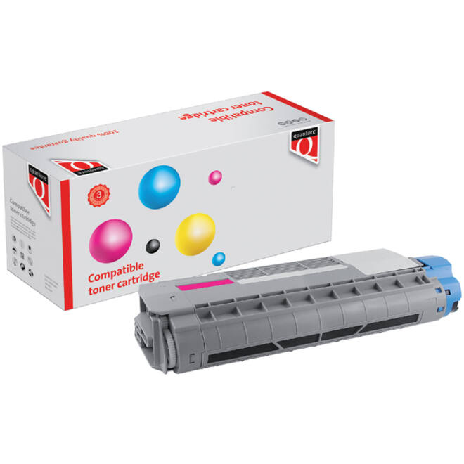 Toner Quantore alternatief tbv Oki 44315306 rood