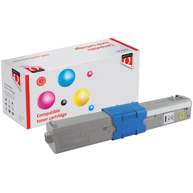 Toner Quantore alternatief tbv Oki 44973533 geel