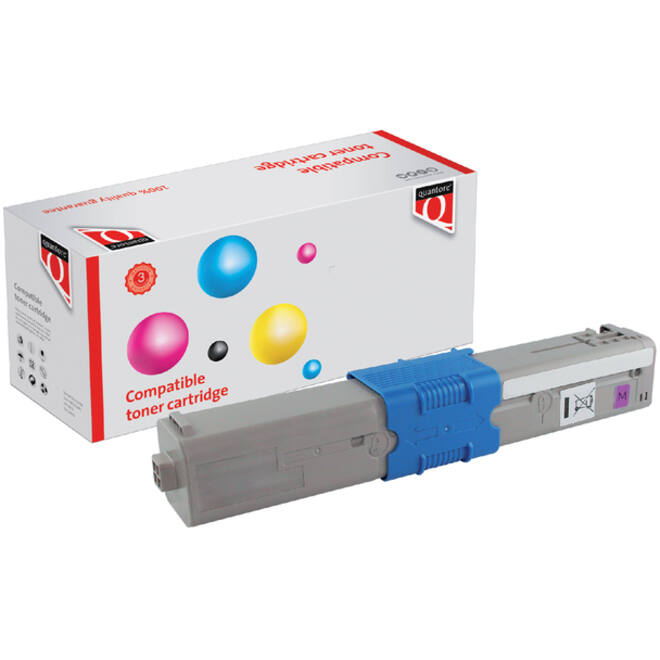 Toner Quantore alternatief tbv Oki 44973534 rood