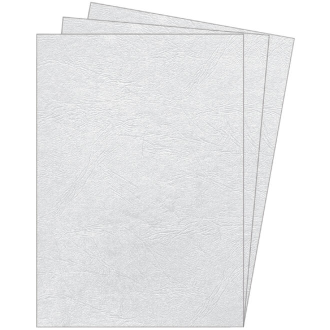 Voorblad Fellowes A4 lederlook wit 100stuks