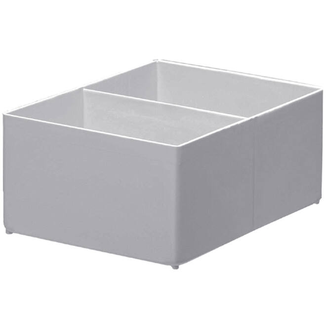 Inzetbak Djois hoog 70x122x168mm 2-vaks grijs