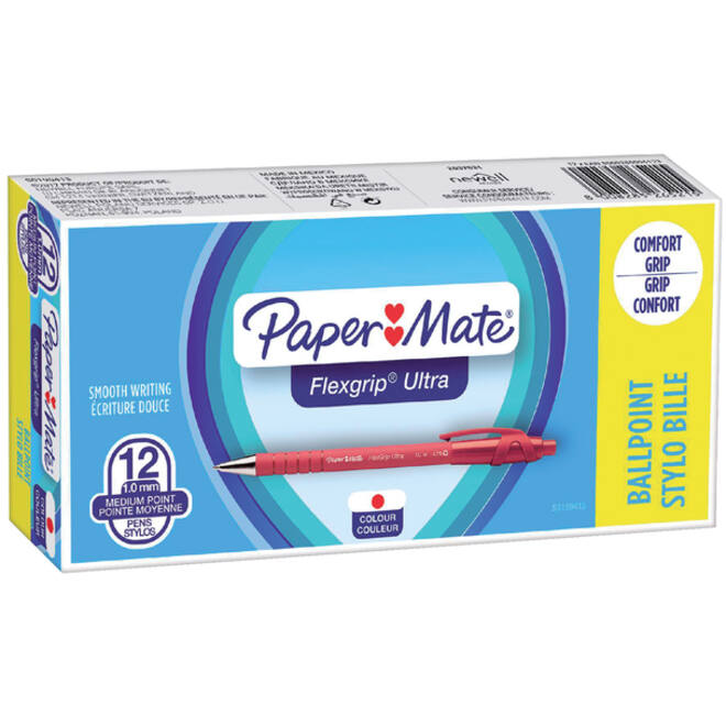 Balpen Paper Mate Flexgrip Ultra medium rood