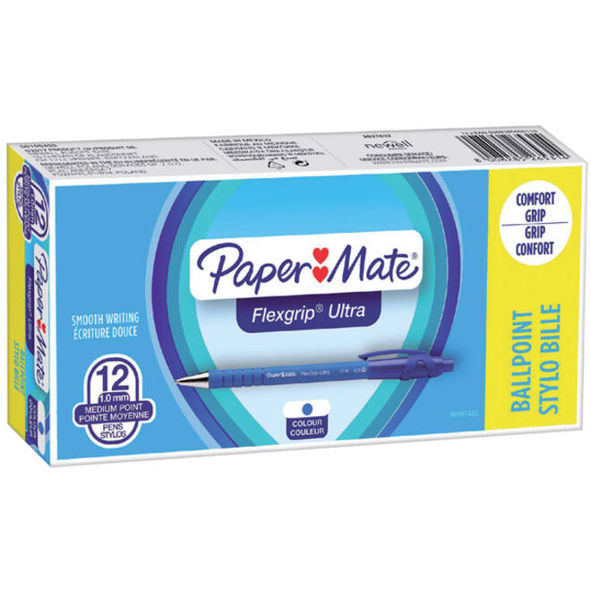 Balpen Paper Mate Flexgrip Ultra medium blauw