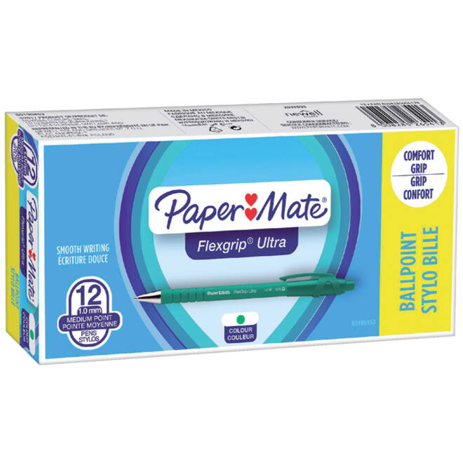 Balpen Paper Mate Flexgrip Ultra medium groen