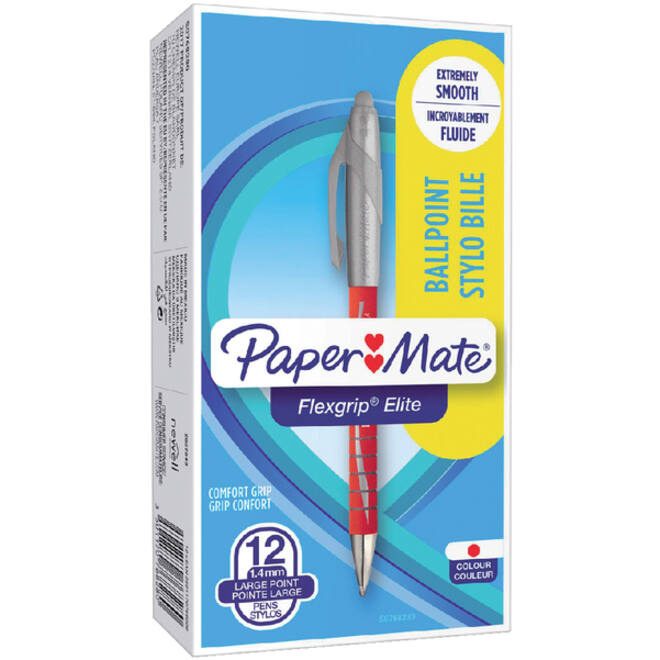 Balpen Paper Mate Flexgrip Elite breed rood