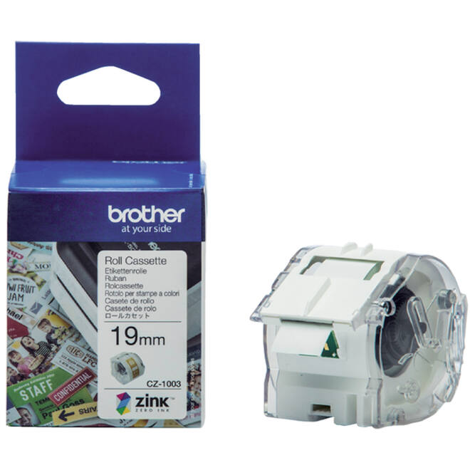 Etiket Brother CZ-1003 19mmX5m kleur opdruk