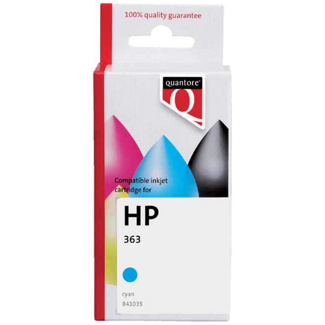 Inktcartridge Quantore alternatief tbv HP C8771EE 363 blauw