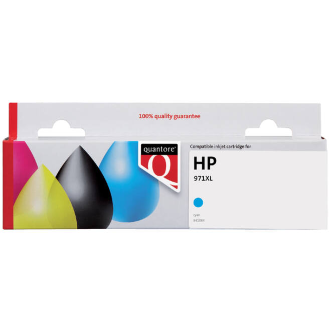 Inktcartridge Quantore alternatief tbv HP CN626AE 971XL blauw