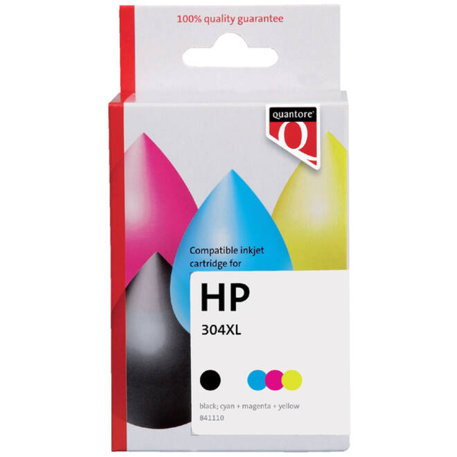 Inktcartridge Quantore alternatief tbv HP 304XL zwart + kleur HC