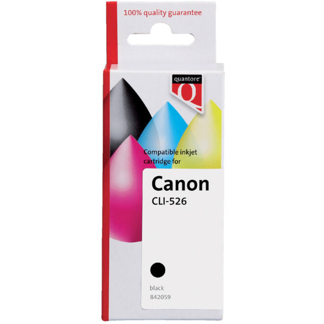 Inktcartridge Quantore alternatief tbv Canon CLI-526 zwart