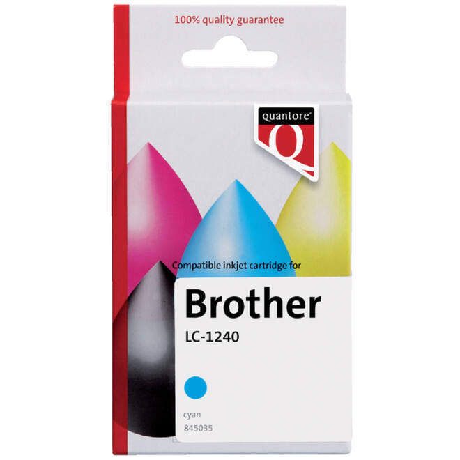 Inktcartridge Quantore alternatief tbv Brother LC-1240 blauw