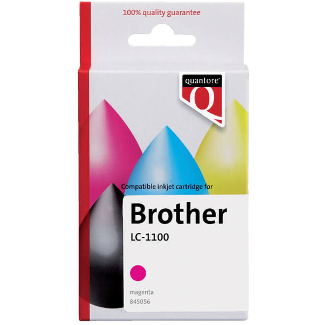 Inktcartridge Quantore alternatief tbv Brother LC-1100 rood