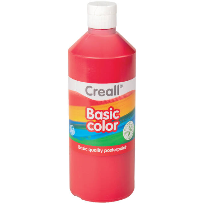 Plakkaatverf Creall basic donkerrood 500ml