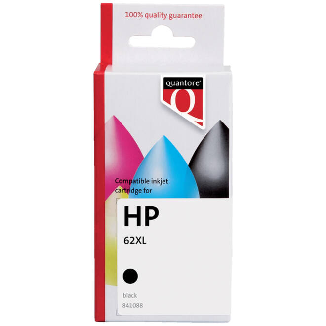 Inktcartridge Quantore alternatief tbv HP C2P05AE 62XL zwart