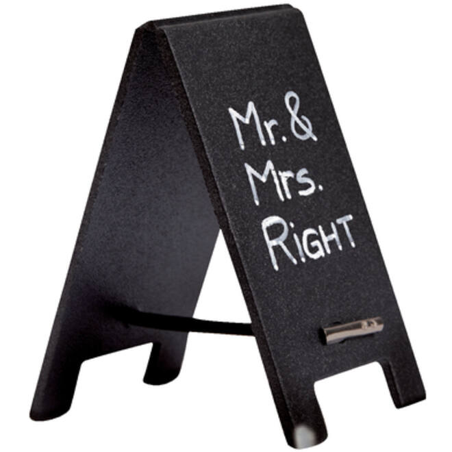 Krijtbord securit mini tafel set 5 stuks zwart