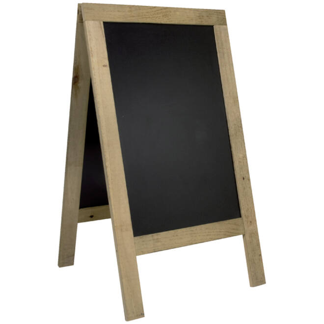 Stoepbord Securit 72x131x4cm steigerhout