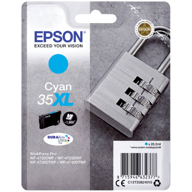 Inktcartridge Epson 35XL T3592 blauw