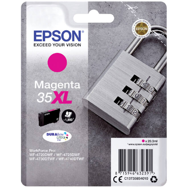 Inktcartridge Epson 35XL T3593 rood