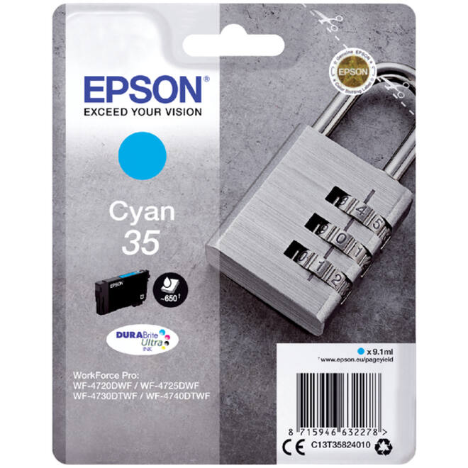 Inktcartridge Epson 35 T3582 blauw
