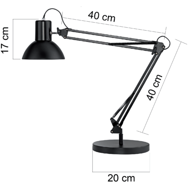 Bureaulamp Unilux Success 66 led zwart