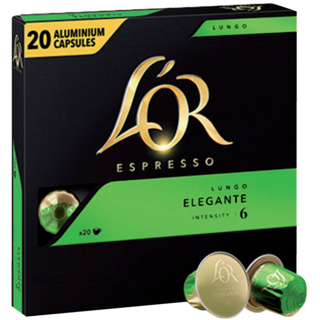 Koffiecups L'Or espresso Lungo Elegante 20 stuks