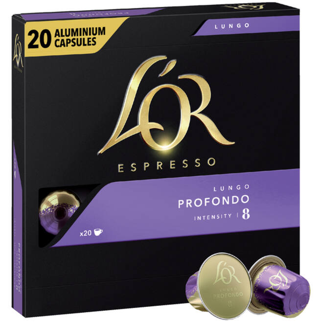Koffiecups L'Or espresso Lungo Profondo 20 stuks