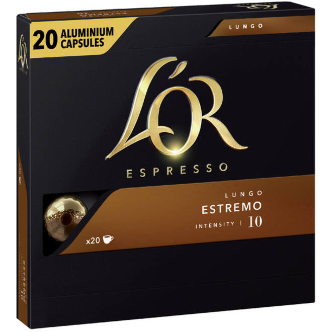 Koffiecups L'Or espresso Lungo Estremo 20 stuks