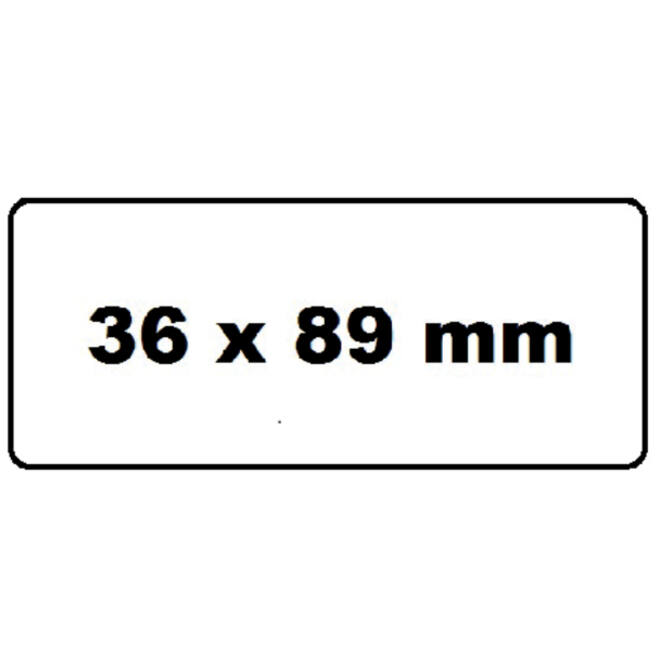 Labeletiket Quantore 99012 36x89mm adres wit