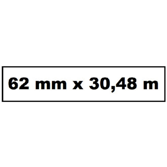 Labeletiket Quantore DK-22205 62x30.48mm wit
