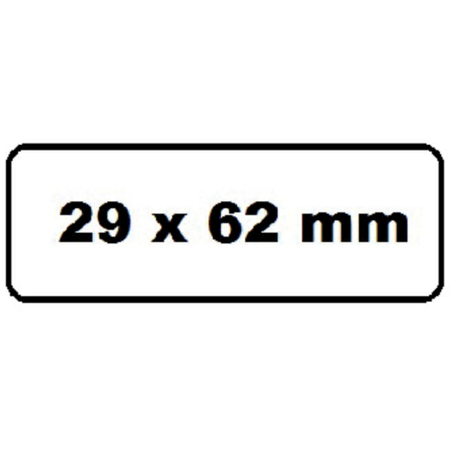 Labeletiket Quantore DK-11209 29x62mm adres wit