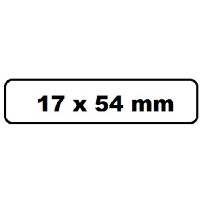 Labeletiket Quantore DK-11204 17x54mm wit 400 stuks