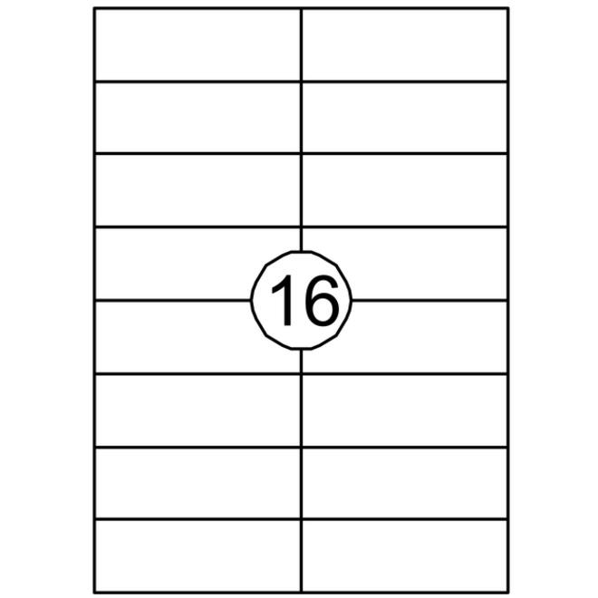 Etiket Quantore 105x37mm 1600 stuks